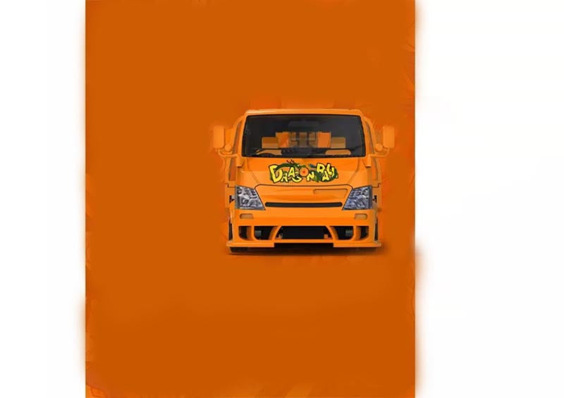 1:64 Hino H300 Dragon B Orange COOL.CAR DIECAST Model