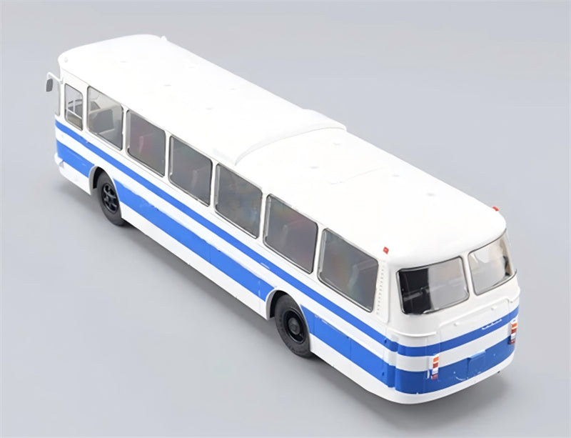 1:43 LAZ 699R Modimio White/Blue ABS Model