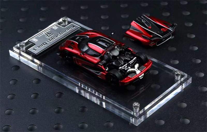 TIMETOP Koenigsegg One: 1 Open Lid Gift Box Edition Metallic Red Limited Edition 999PCS ONLY 1:64 Car Pre-built Model view3