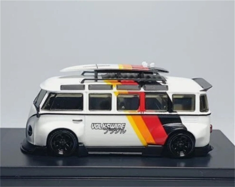 1:64 VOLKSWAGEN T1 Rob3works White with Graphics Inspire Model DIECAST Model