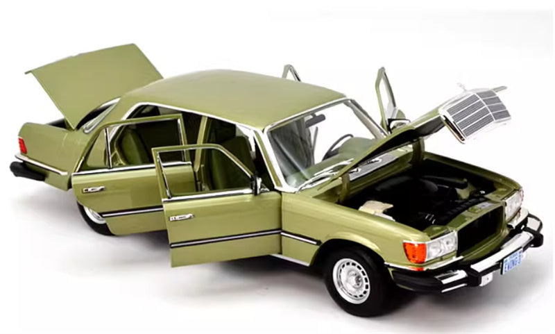 NOREV Mercedes Benz 450SEL W116US-Version 1979 light green 1:18 Car Pre-built Model view10
