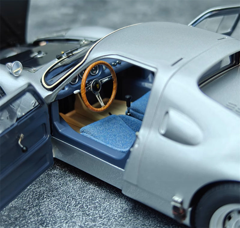 CMC Porsche 904 Carrera GTS Rally Monte Carlo 1965 Bohringer #150 silver Limited Edition 1500PCS ONLY 1:18 Car Pre-built Model view8