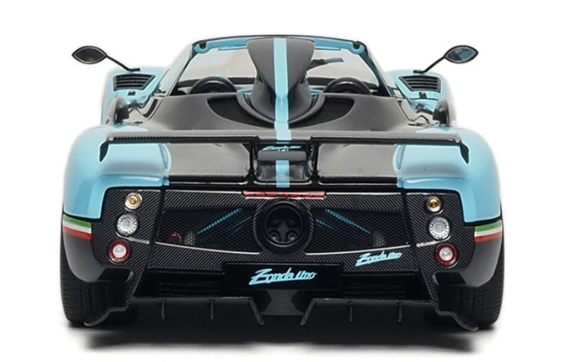 1:18 Pagani Zonda Uno Almost Real convertible version T Blue Diecast Model view10