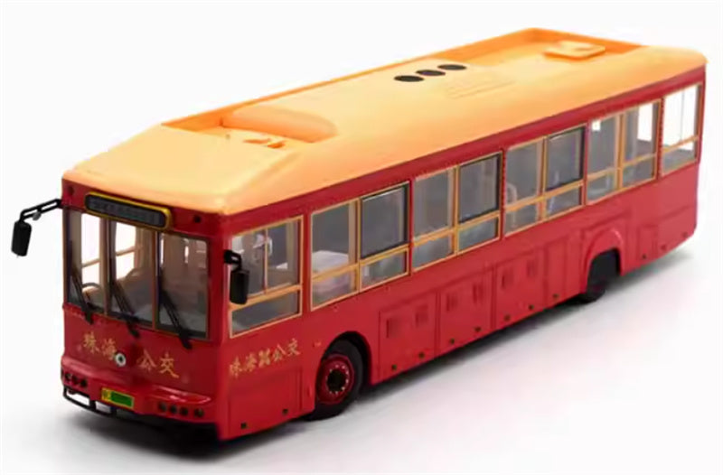Zhuhai Bus Yinlong Pure Electric Bus red-orange 1:43 Car Pre-built Model view7