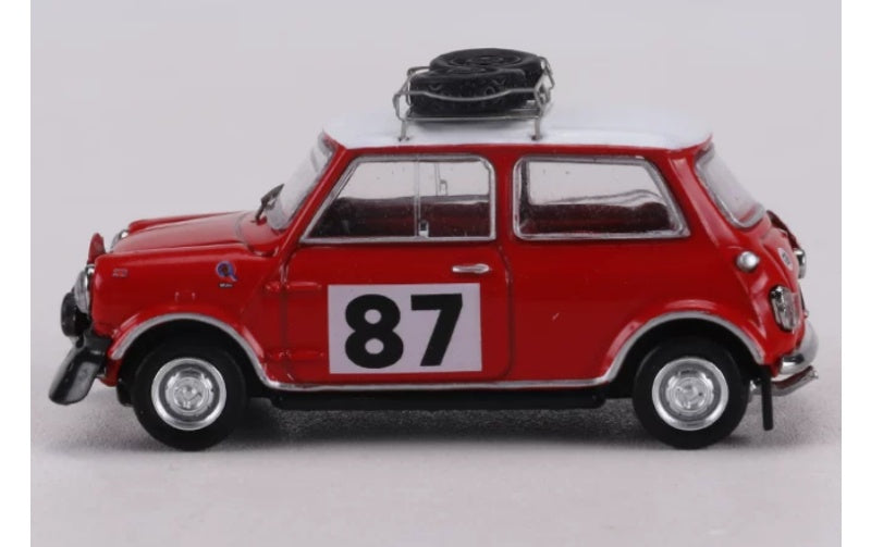 1:64 Mini Cooper S RALLYE MONTE-CARLO 1968 Red GCD #87 RHD DIECAST Model