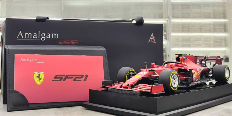 1:18 Ferrari SF21 red Amalgam #55 Resin Car Model view7