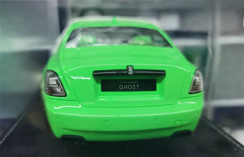 HH Model Rolls Royce Ghost Black Badge Green 1:18 Car Pre-built Model view3