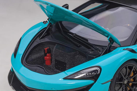 AUTOART McLaren 600LT sports car blue 1:18car Pre-a Model