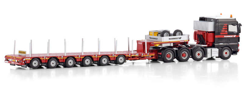 Mammoet MAN TGX XLX 8x4 with MANOOVR 6 axle trailer 1:50 Model