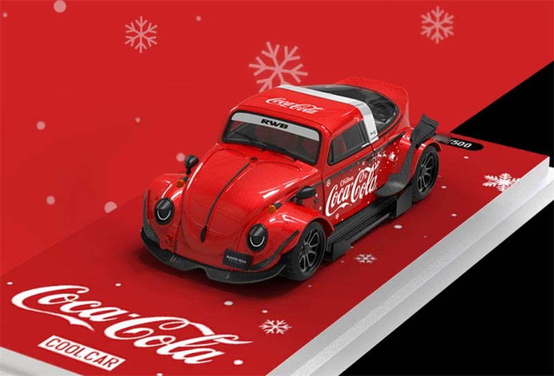 1:64 Volkswagen Beetle Christmas Co COOL.CAR regular version DIECAST Civil Car Model