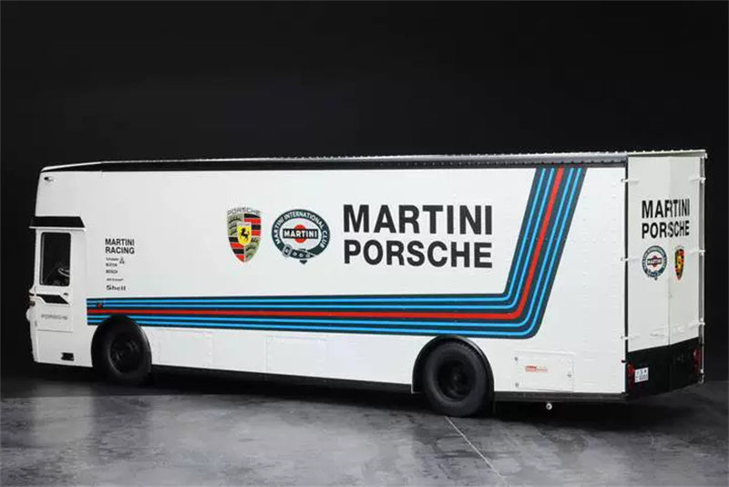 Schuco Mercedes  Race Trans Porsche MARTINI transport vehicle 1:18  DIECAST Truck