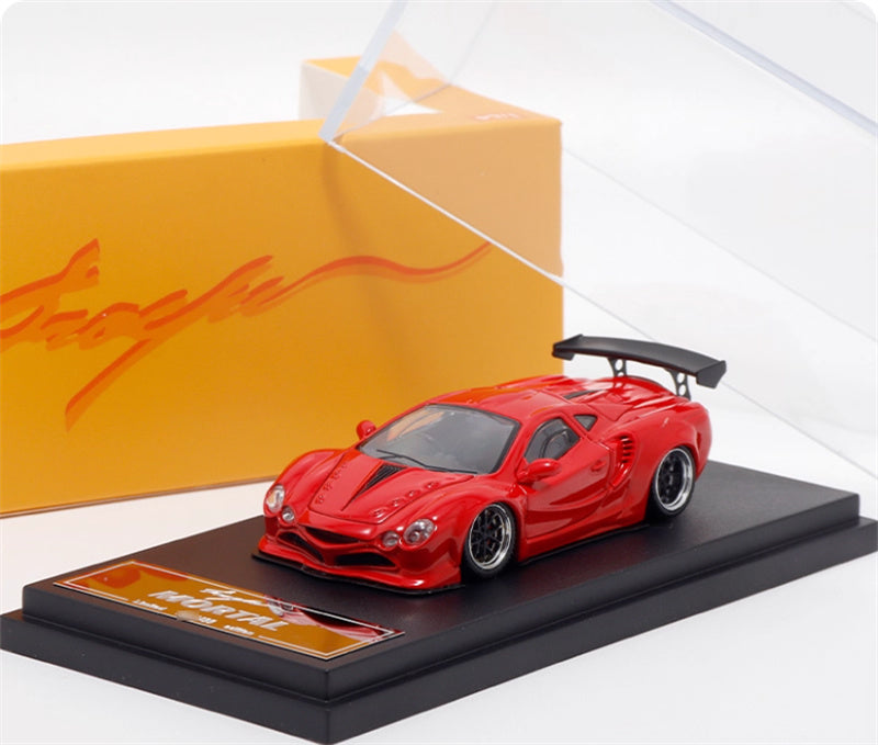 Mortal LBWK wide body modified Orochi supercar red Limited Edition 799PCS ONLY 1:64 Car Pre-built Model view2