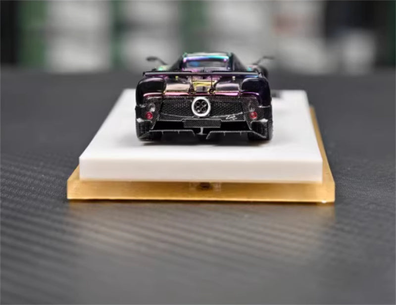 HH Model Pagani Zonda Tricolore Hidden plating discoloration - hardtop version 1:64 Car Pre-built Model view7