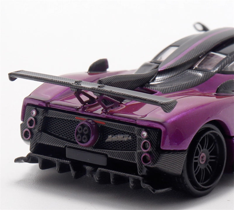 HKM Premium Pagani Zongta 760 hardtop Purple Limited Edition 999PCS ONLY 1:64 Car Pre-built Model view7