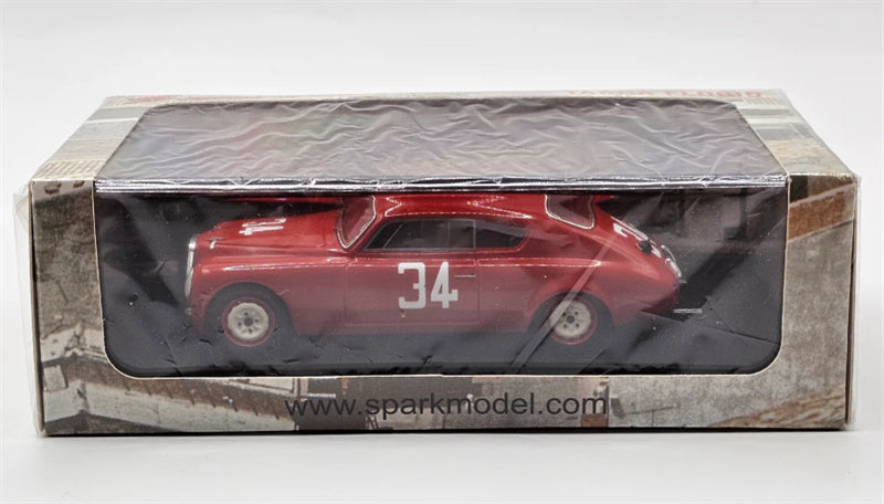 Spark lancia B20 #34 Winner Targa Florio 1952 red 1:43 Car Pre-built Model view7