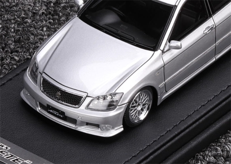 IGNITION MODEL Toyota Crown GRS180 3.5 Athlete Silver with BBS Wheel 1:43 Model view7