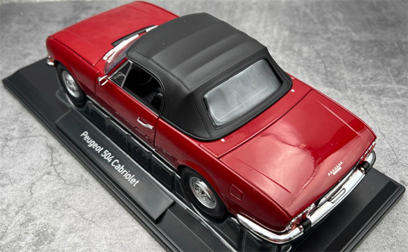 NOREV Peugeot 504 Cabriolet 1972 red 1:18 Car Pre-built Model view8