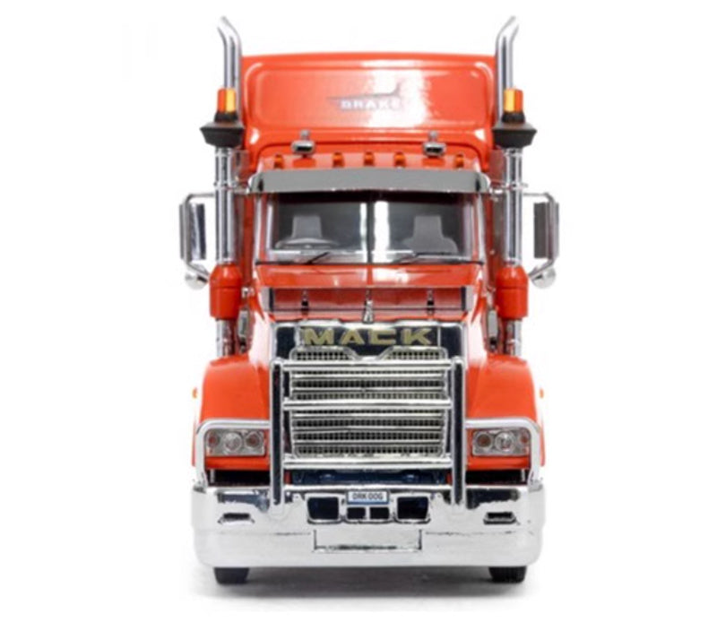 Drake Mack Super liner 6x4 Australian truck orange 1:50 Model