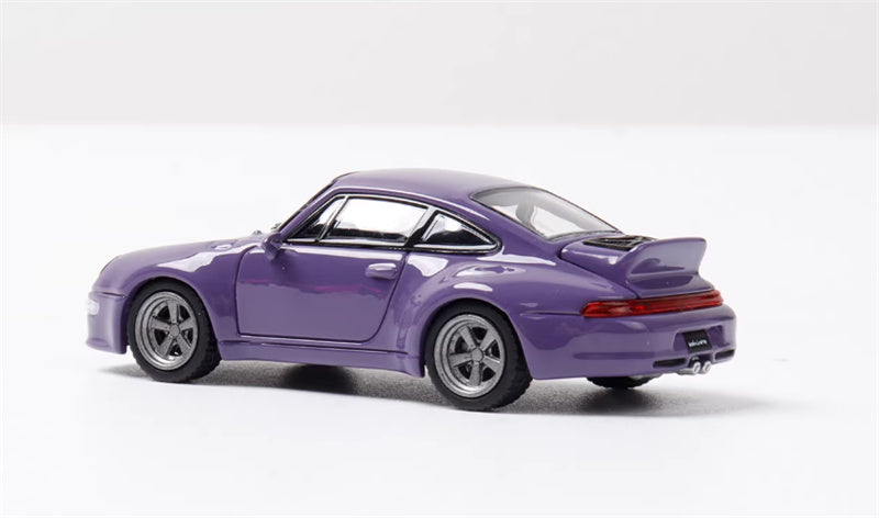SW Porsche Gunther Werks 993 Dark Night Purple Hardtop Limited Edition 499PCS ONLY 1:64 car Pre-built Model view6