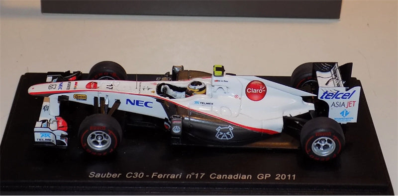 Spark Sauber C30 Ferrari #17 Canadian GP 2011 Pedro De La Rosa 1:43 Car Model view1