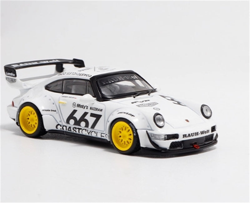 1:64 Porsche 911 RWB964 #667 White #667 BSC DIECAST Limited Edition 499pcs ONLY Model
