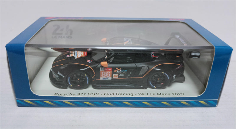 Spark Porsche 911 RSR Gulf Racing #86 24h Le Mans 2020 B.Barker Black 1:43 Car Pre-built Model view8