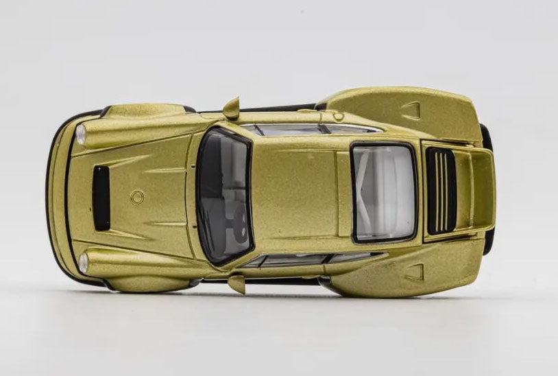 POPRACE 1:64 Porsche 964 Singer DLS Turbo modified Diecast Model Goldern