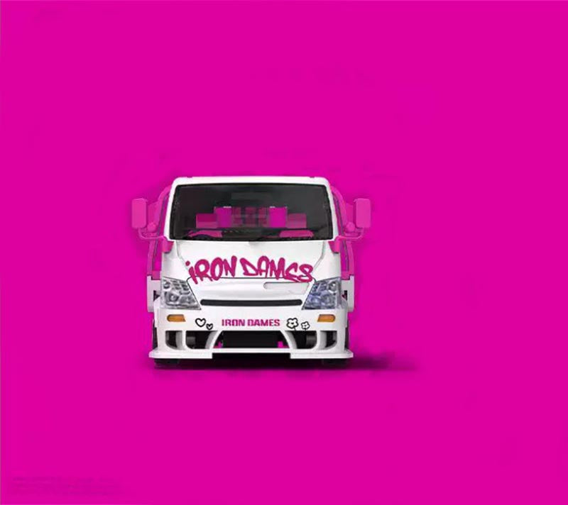 1:64 Hino H300 Iron Dames COOL.CAR DIECAST Model