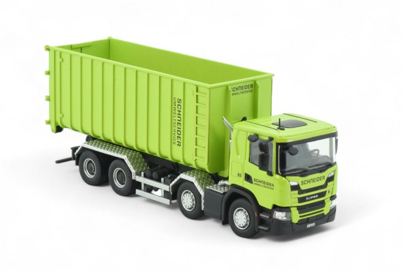Tekno  Scania Next Gen G-Serie 4-assige dump truck Schneider umweltservice 1:50 Truck Pre-built Model