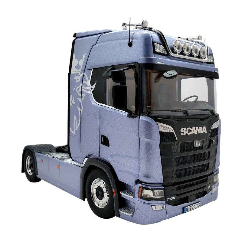 NZG Scania V8 730S 4x2 fictionblue 1:18  DIECAST Truck Lorry