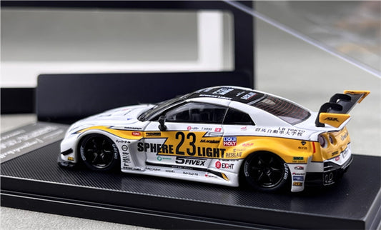 mymodelcollect Nissan 35GT-RR #23 LBWK Limited Edition Lightning HKS coating 1:64 Car Pre-built Model view2