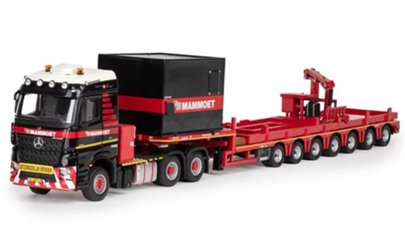Mammoet 6X4 Nooteboom AC700 ballast flatbed trailer 1:50 Truck Pre-built Model