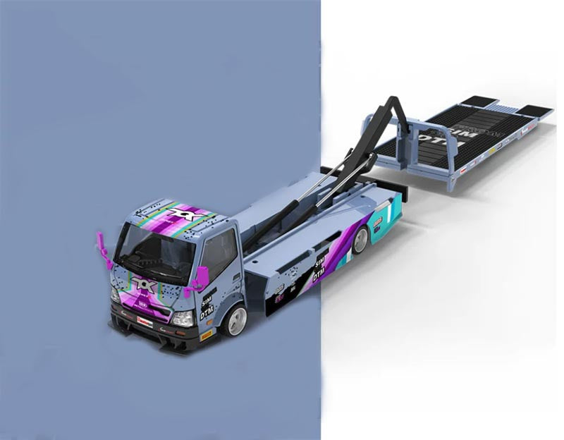 1:64 Hino H300 nimexR DTM Color coating COOL.CAR DIECAST Model