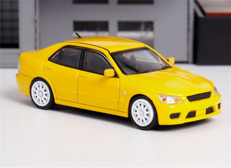 BBS Toyota Altezza RS200 SXE10 Yellow Limited Edition 499pcs ONLY 1:64 Car Pre-built Model