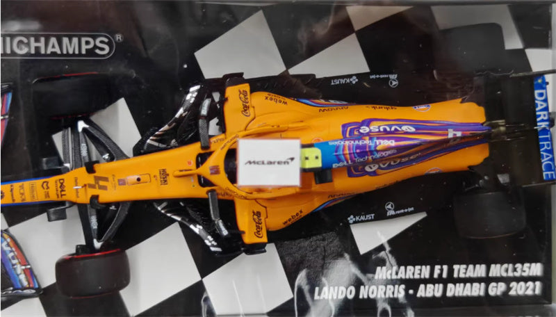 MINICHAMPS MCLAREN MCL35M ABU DHABI GP 2021 LTD 768PCS 1:43 Car Model view2