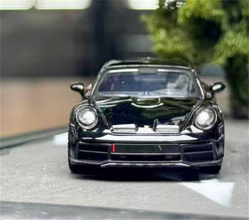 MINIGT Porsche 911 Dakar Black color box packaging 1:64 Car Pre-built Model view6