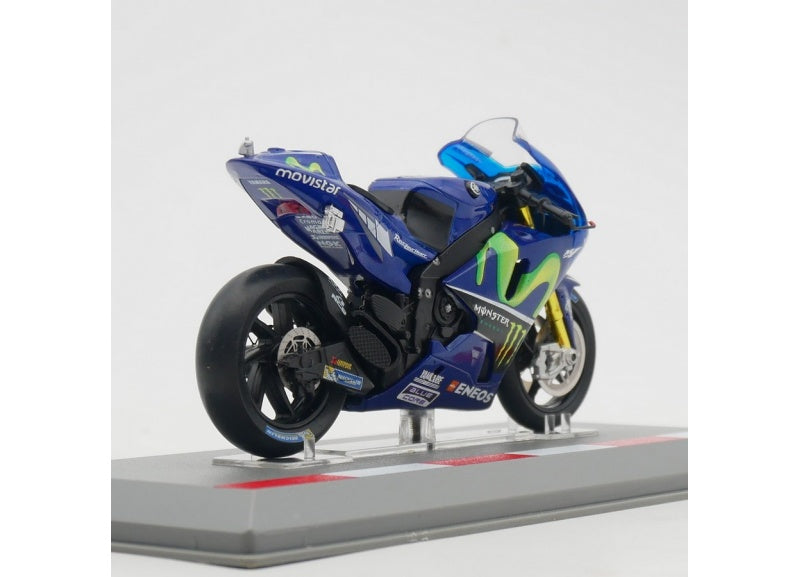 1:18 Yamaha YZR-M1 2017 Blue Maverick IXO  Diecast Motorcycle Model