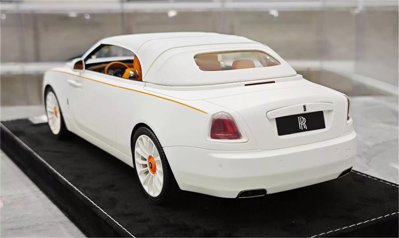 HH Model Rolls Royce Dawn Shadow White Limited Edition 20PCS ONLY 1:18 Car Pre-built Model view6