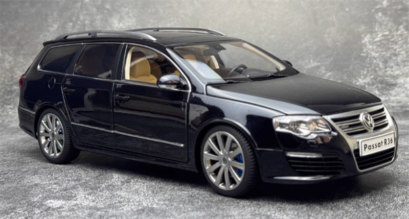 NZG Volkswagen VW Passat Estate R36 Classic ceramic jar Car Pearl black with pedal Limited Edition 199PCS ONLY 1:18 Car Pre-built Model view4