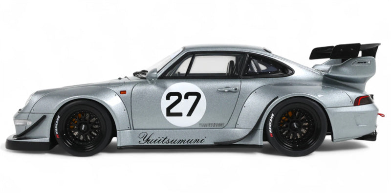 1:18 PORSCHE 911 993 RWB LIBERTY WALK #27 YUIITSUMUNI  silver  GT SPIRIT Limited Edition Resin Car Model