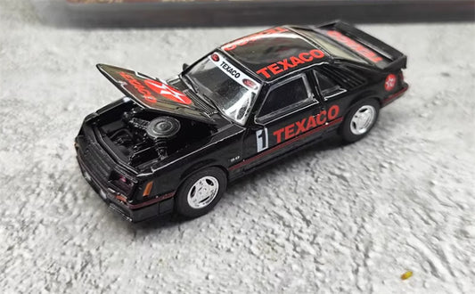 Greenlight d Mustang GT TEXACO Racing 1982 1:64 Car Pre-built Model