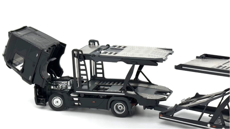 1:64 Mercedes-Benz Actros Low top traditional mirror LHD  Black Unique Model x Tiny  DIECAST Model