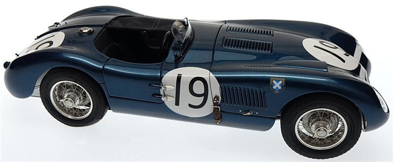 CMC Jaguar C-type Goodwood Member's Meeting 1954 Jimmy #19 Blue Limited Edition 1500PCS ONLY 1:18 Car Pre-built Model view3