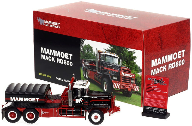 Mammoet MACK RD800 ballast box 1:50 Truck Pre-built Model