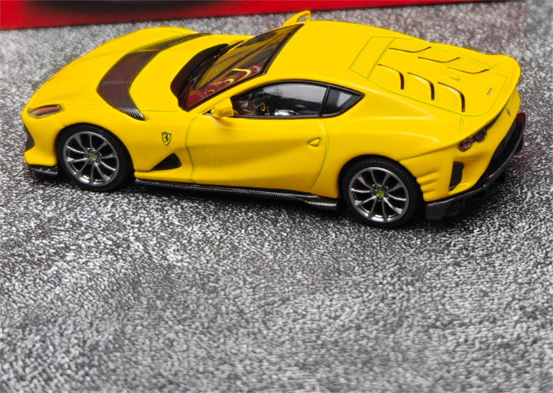 BBR MODELS Ferrari 812 Competizione Giallo Modena Yellow 1:64 Car Pre-built Model view10