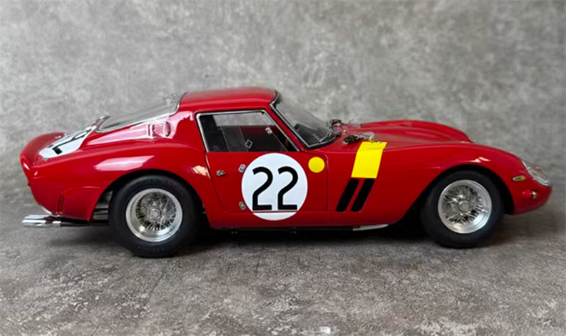 CMC Ferrari 250 GTO 24H France 1962 (LHD) Beurlys / Elde / Mason #22 Limited Edition Red Champion Car 1:18 Car Pre-a Model