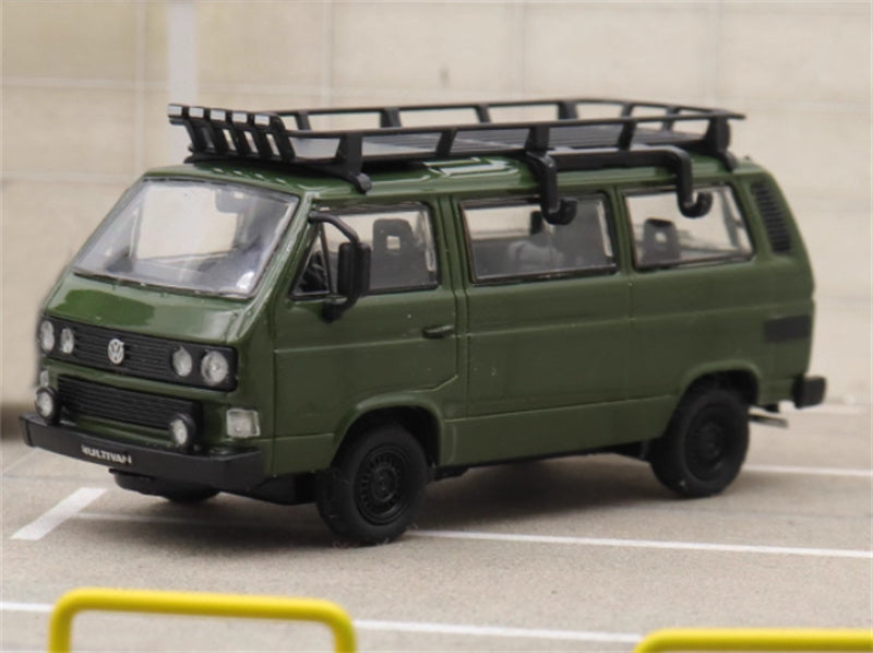 Master VW T3 Magway van Green with accessories 1:64 Car Pre-built Model view6