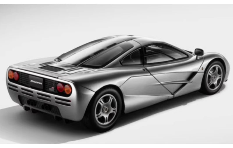 1:18 McLaren F1 XP5 LCD Silver Diecast Model view2