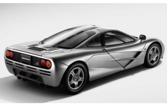 1:18 McLaren F1 XP5 LCD Silver Diecast Model view2