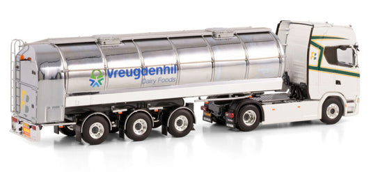 WSI SCANIA S HIGHLINE CS20H 4X2 RMO TANK TRAILER - 3 AXLE De Hoop & Blom Vreugdenhil 1:50 Truck Pre-built Model
